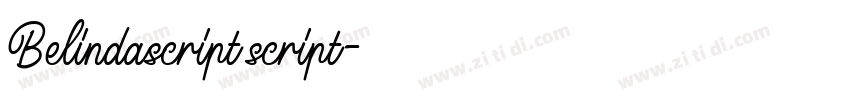 Belindascript script字体转换